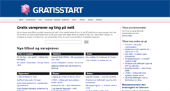 Desktop Screenshot of gratisstart.no